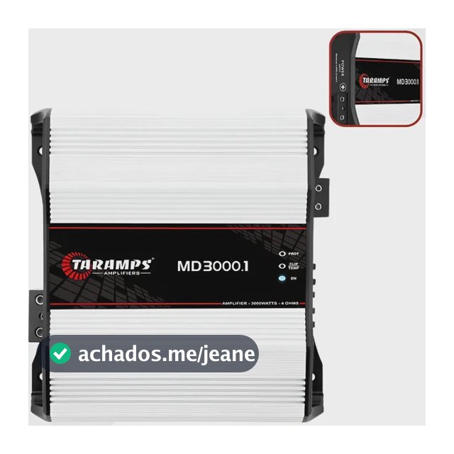 Taramps Md3000 4 2 E 1 Ohms 3000w Rms Md3000.1 Modulo Amplif