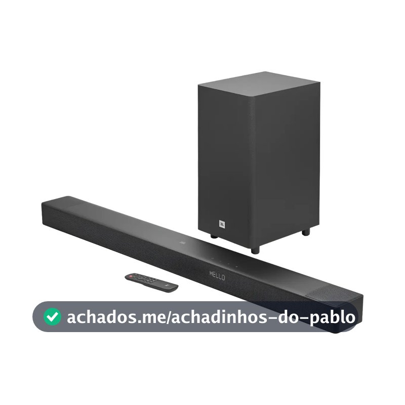Soundbar JBL Cinema SB595 Bluetooth 220w 3.1.2 Canais - JBLSB595BLKBR