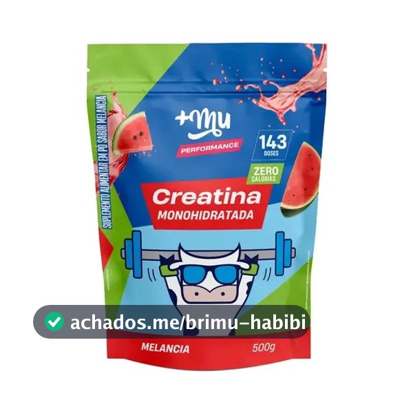 Creatina +Mu em pó sabor Melancia x 500g