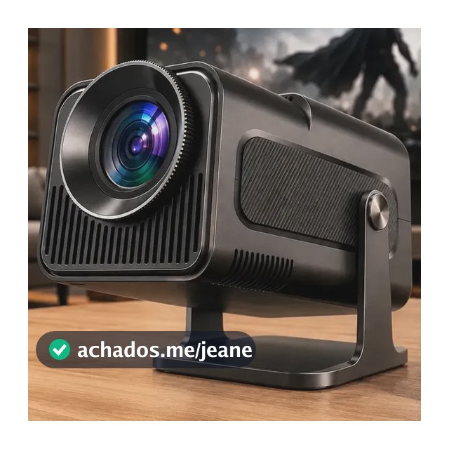 Projetor Hy320 Mini Smart TV Android WiFi 6 390 ANSI Lumens Full HD Suporte 4K HDMI Bluetooth Alto Falante Cinema Com Controle Remoto Bivolt Portátil Kateluo