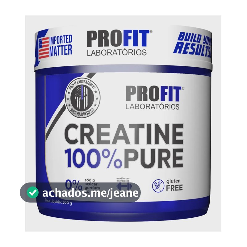 Suplemento Creatina Pote 300g em Pó ProFit Laboratórios