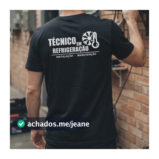 Camiseta Técnico Refrigeração Uniforme Profissional Autônomo