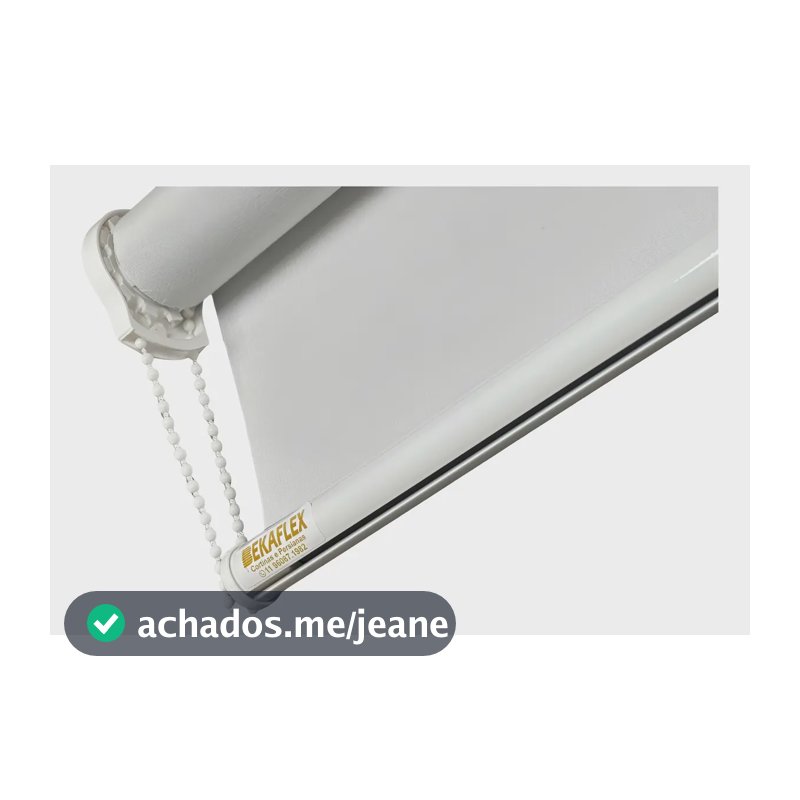 Cortina Rolo Blackout De Medida 1,50x1,50 Escurecer Quarto Cor Branco