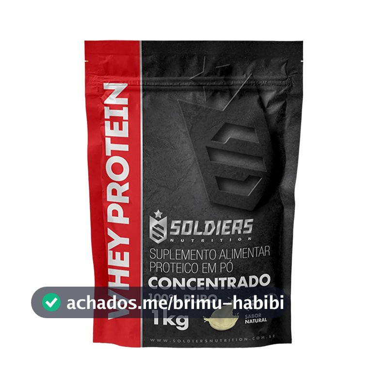 Whey Protein Concentrado 1Kg Sabor Natural 100% Puro Importado On / Optimum - Soldiers Nutrition