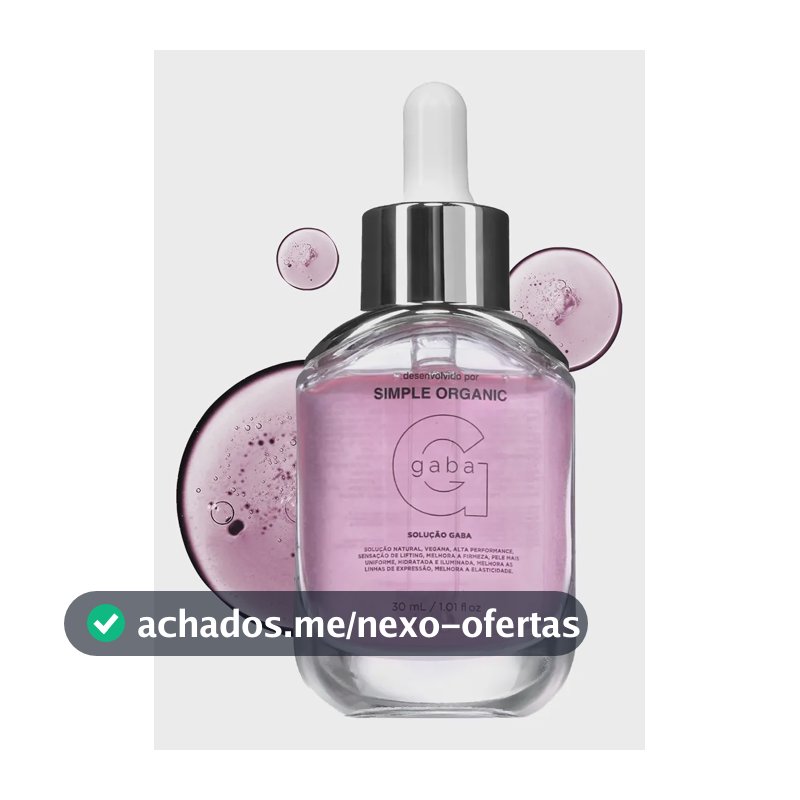 Sérum Efeito Lifting Solução Gaba Simple Organic Todo Tipo De Pele