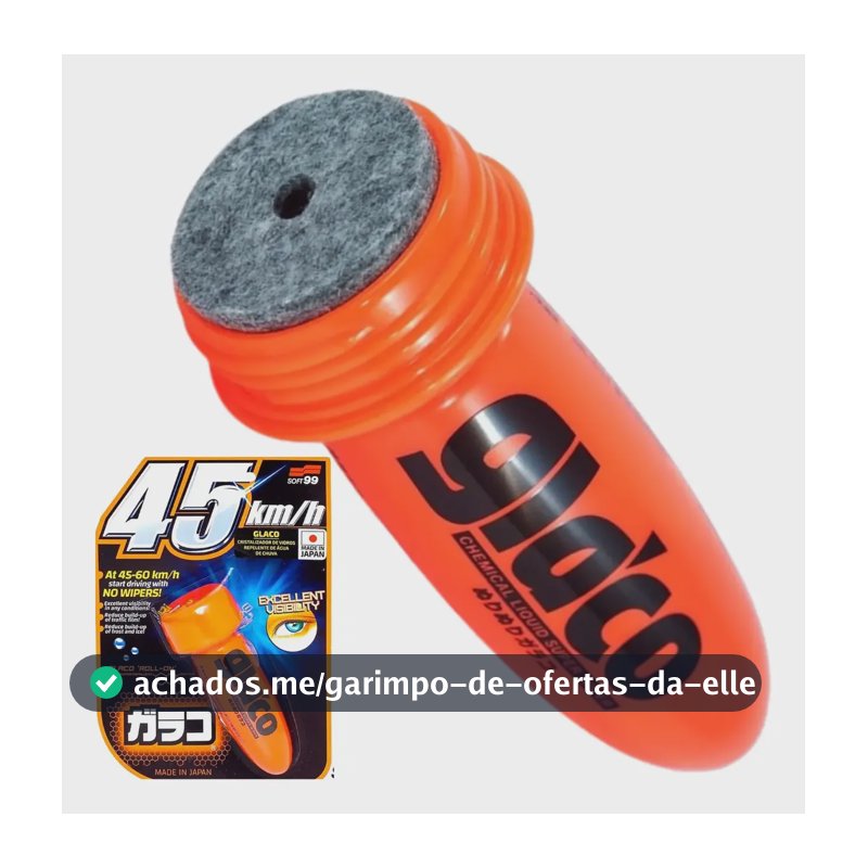 Cristalizador De Vidros Repelente De Agua Glaco 75ml Soft99