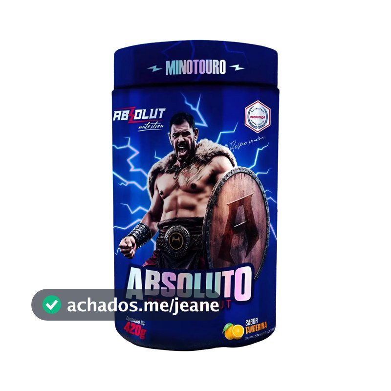 Pre Treino Absoluto Pote C/420g Tangerina Absolut Nutrition