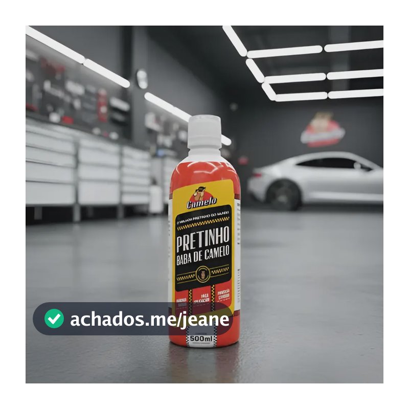 Pretinho Baba de Camelo 500ml Abrilhantador de Pneus Líquido