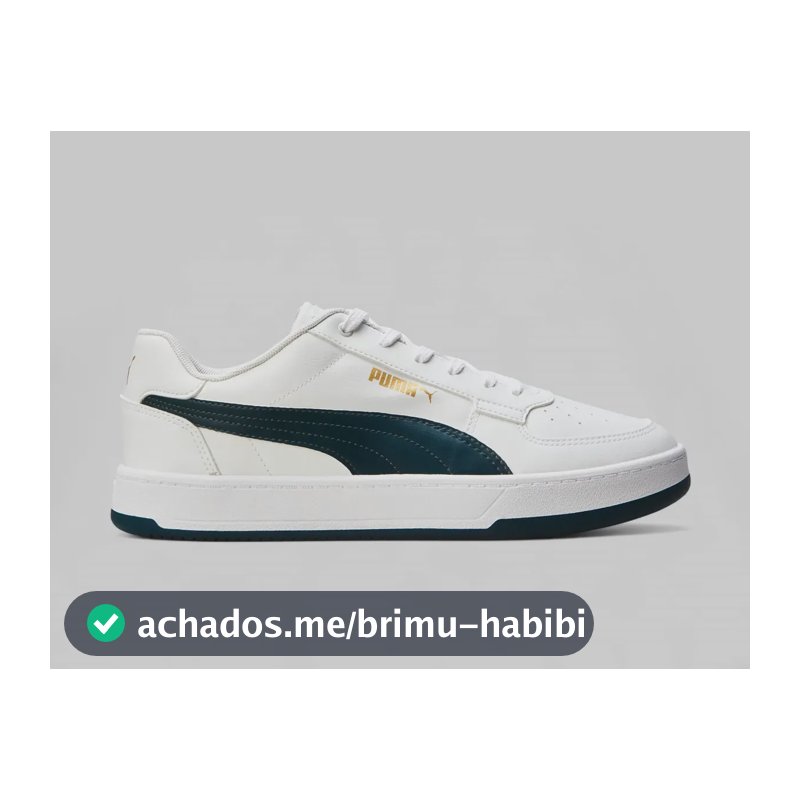 Tênis Masculino Caven 2.0 Bdp Puma Branco E Azul Escuro Liso 40 Br