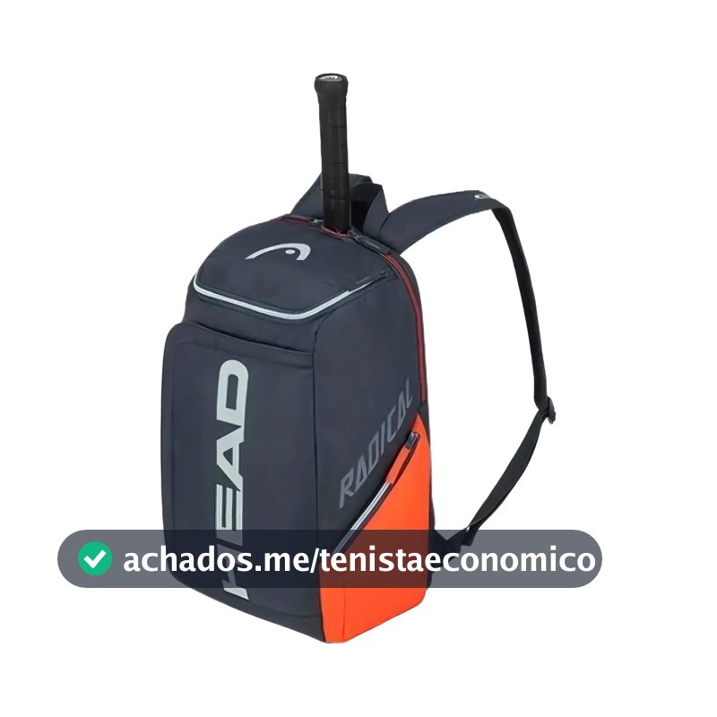Mochila Raqueteira Tenis Tenista Beach Tennis Head 3raquetes Cor Radical