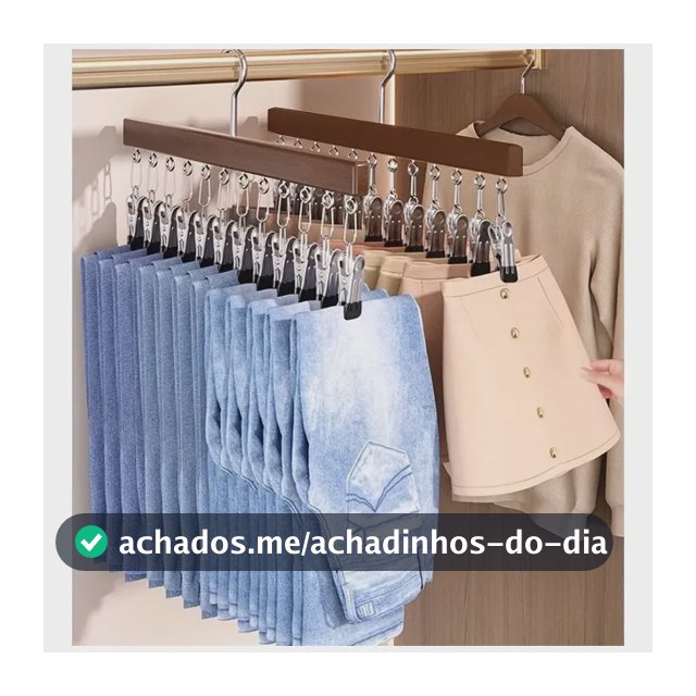 Cabide Organizador 12 Calças Para Armário