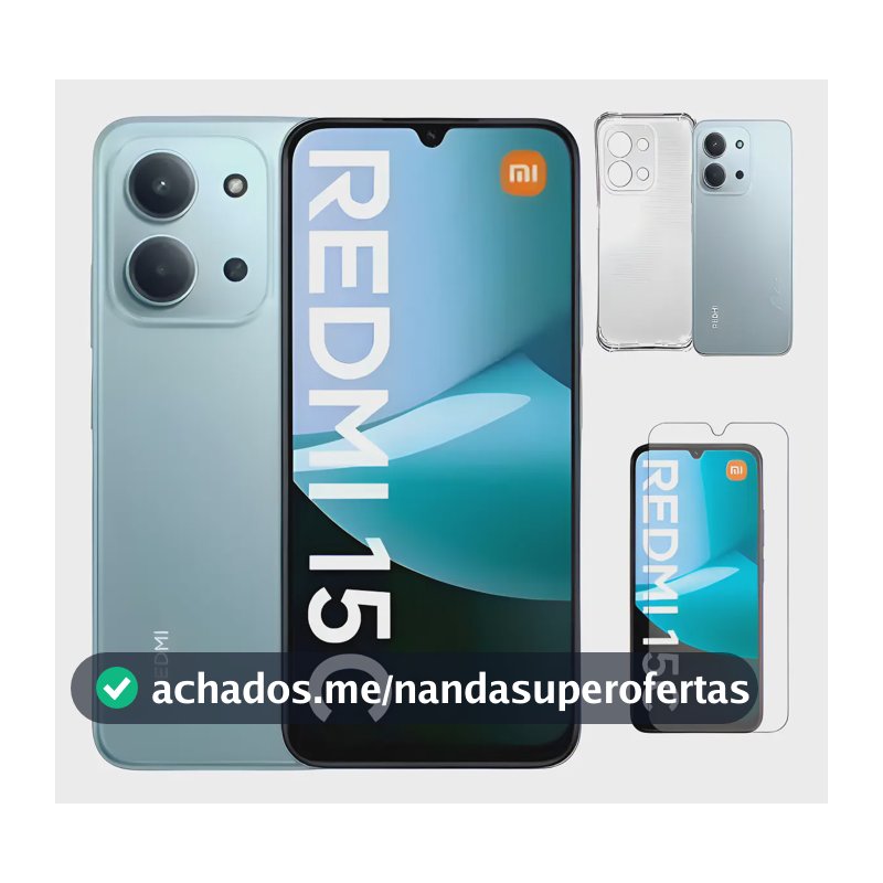 Xiaomi Redmi 15c 256gb 8gb Ram Dual Sim Capa E Pelicula Cor Verde-escuro