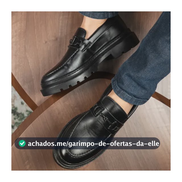 Sapato Social Masculino Mocassim Adulto Tratorado Moderno