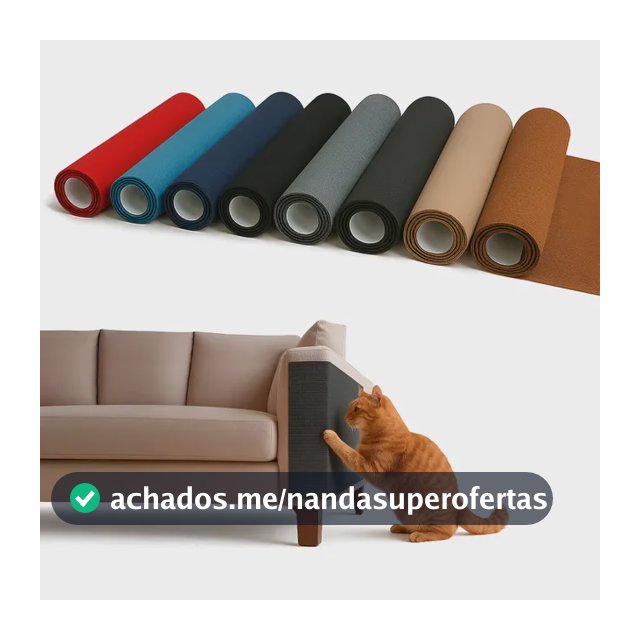 Arranhador E Protetor De Sofá Adesivo Gatos 100cmx50cm Cinza Cinza