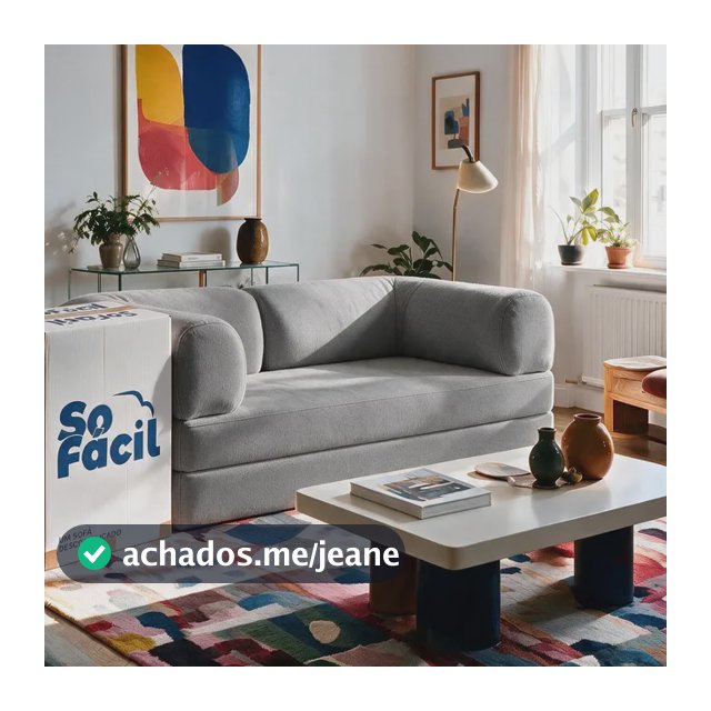 Sofá Cama Snoo 2 Lugares 1,80m Bouclé Design Moderno Cinza Liso
