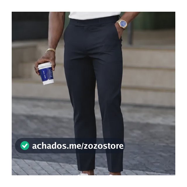Calça Alfaiataria Masculina Slim Fit Elastano