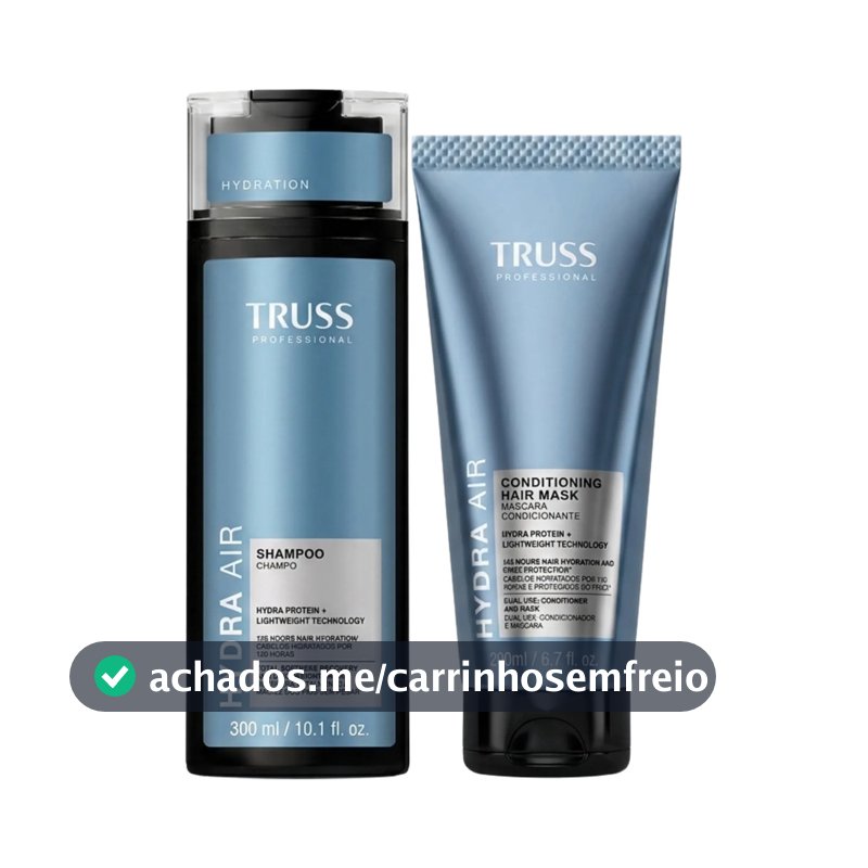 Truss Hidra Air Shampoo 300ml + Mascara Condicionante 200ml