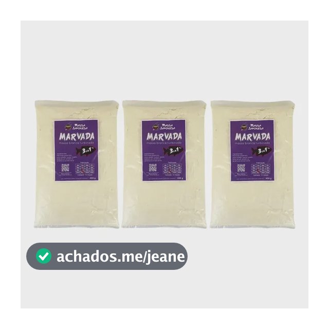 Kit 3 Massas de Pesca Marvada Massa Japonesa 1200g Tipo Isca Peixes