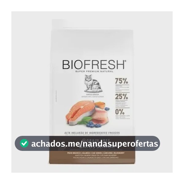 Ração Biofresh Para Gato Sênior 1,5kg.