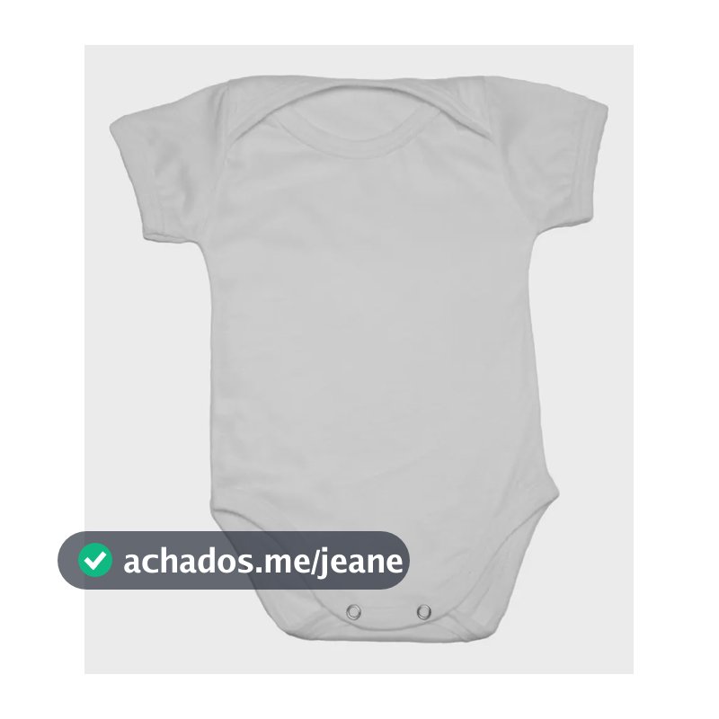 Body Infantil Bebê Para Sublimação 100% Poliester Kit C/ 10 Branco Un
