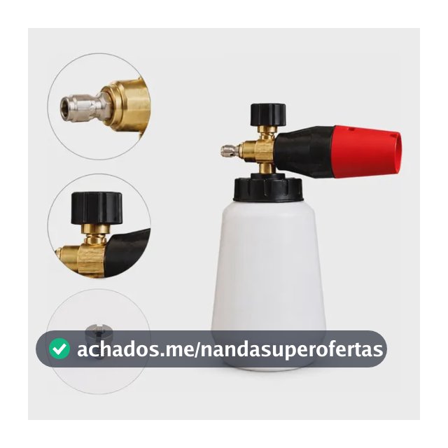 Canhão De Espuma Snow Foam 360 Com Entrada Engate Rápido 1 L