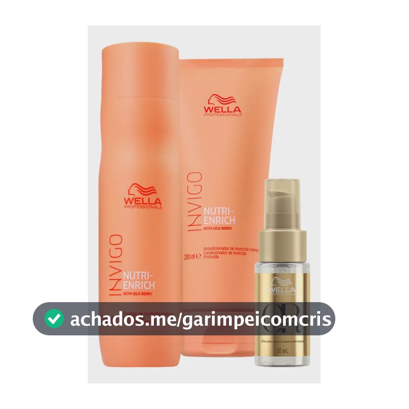 Wella Nutri-enrich Sh 250ml+cond 200ml+oil Reflections 30ml