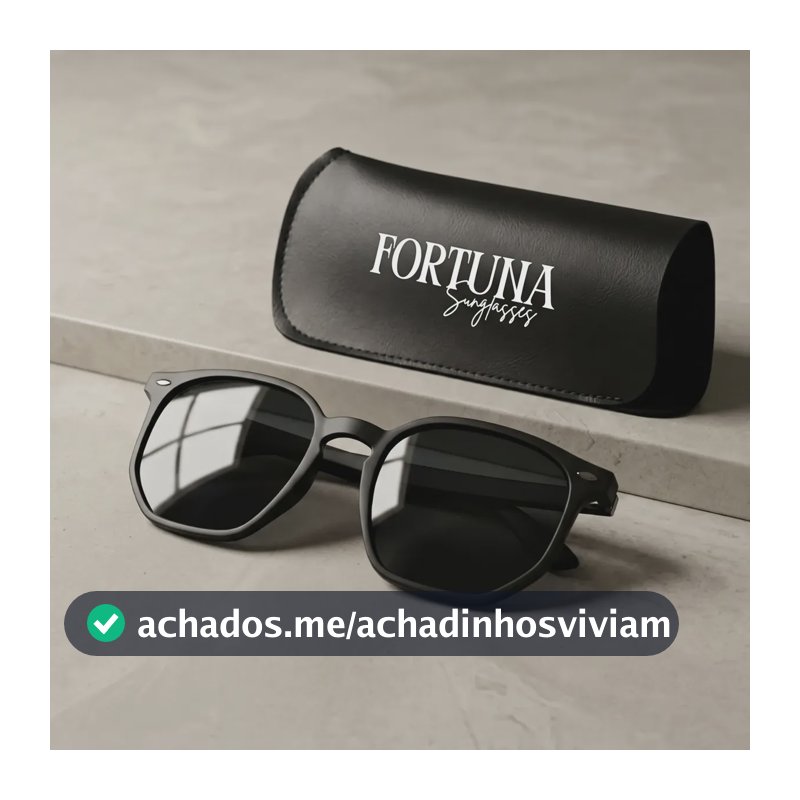 Óculos De Sol Hexagonal Masculino Premium Uv400 Flexivel Preto