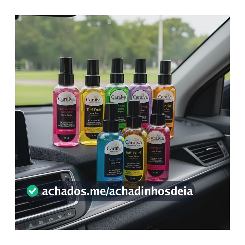 Kit 7 Aromatizantes Automotivos Perfume Carro 60ml Sortidos Cinza Carro Novo