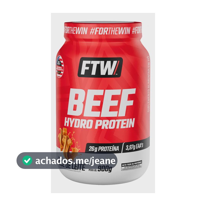 Beef Hydro Protein Pote 900g Ftw Doce De Leite