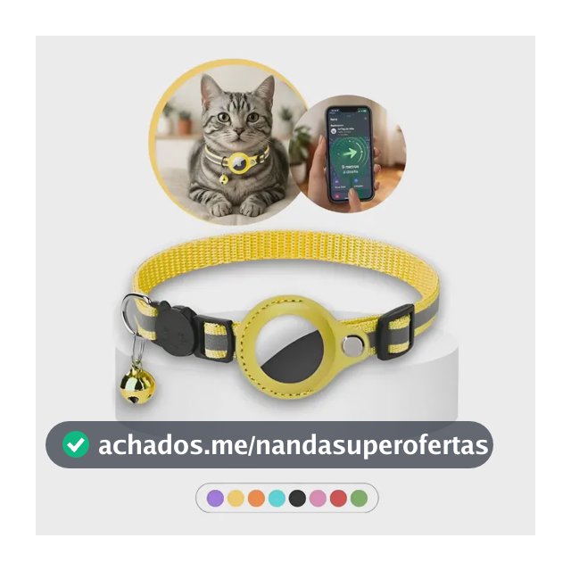 Coleira Suporte Para Airtag Apple Pet Animal Gato