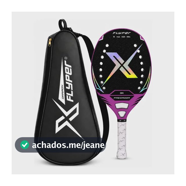 Raquete Beach Tennis  Flyper Predador  3k 2026  315g