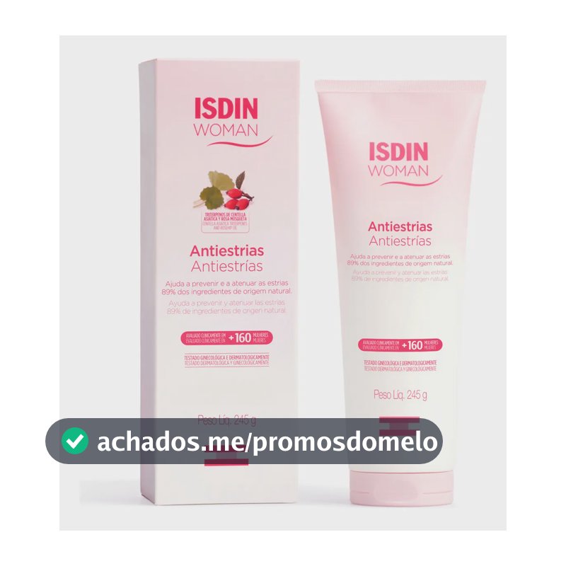 ISDIN Creme Corporal Woman Antiestrias Apto para Grávidas - 245g
