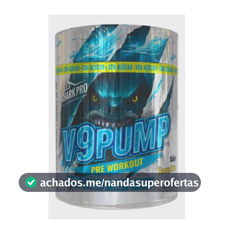 Pre Treino V9 Pump 300g Energetico - Shark Pro Energético