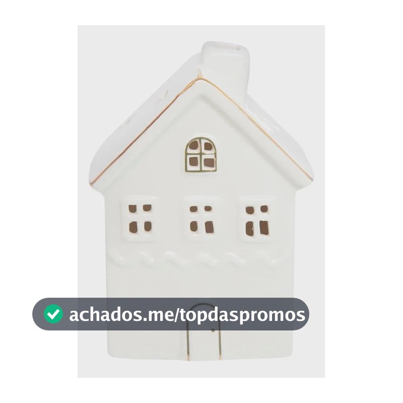 Enfeite De Natal  Casinha Led Home Style Joy 13 Cm