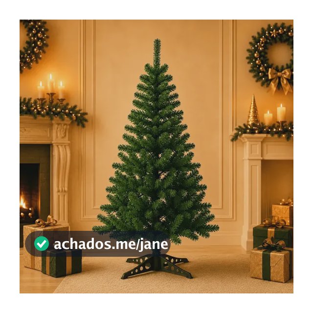 Árvore De Natal 1,20m 120 Galhos Pinheiro Verde Tradicional - Dekasa