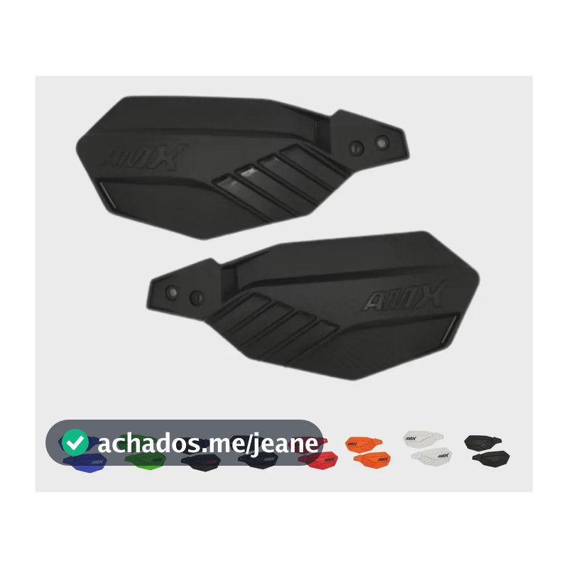 Protetor De Mao Crf 230 250f 300f Xre Tornado Bros Lander Cor Preto