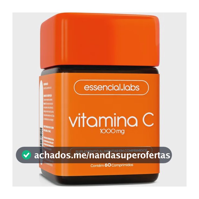 VITAMINA C 1000mg - Fórmula Concentrada e 100% PURA - 60 Doses