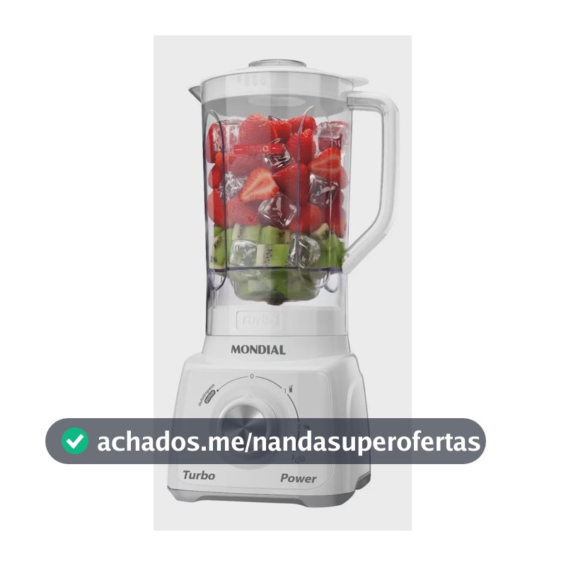 Liquidificador Turbo Power Mondial 550W L-99 WG