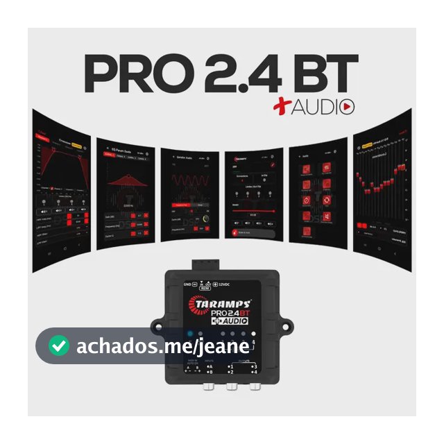 Processador De Áudio Taramps Som Automotivo Com Bluetooth