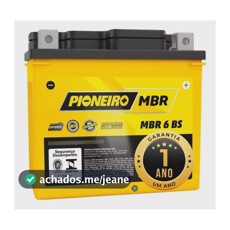 Bateria Moto 6ah Shineray Jet 50 2022