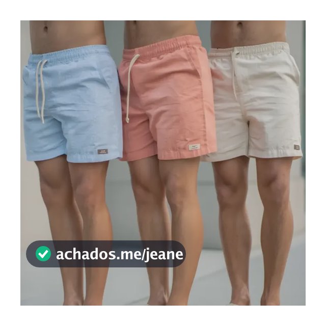 Kit 3 Short Masculino Mauricinho Linho Bermuda Praia Verão