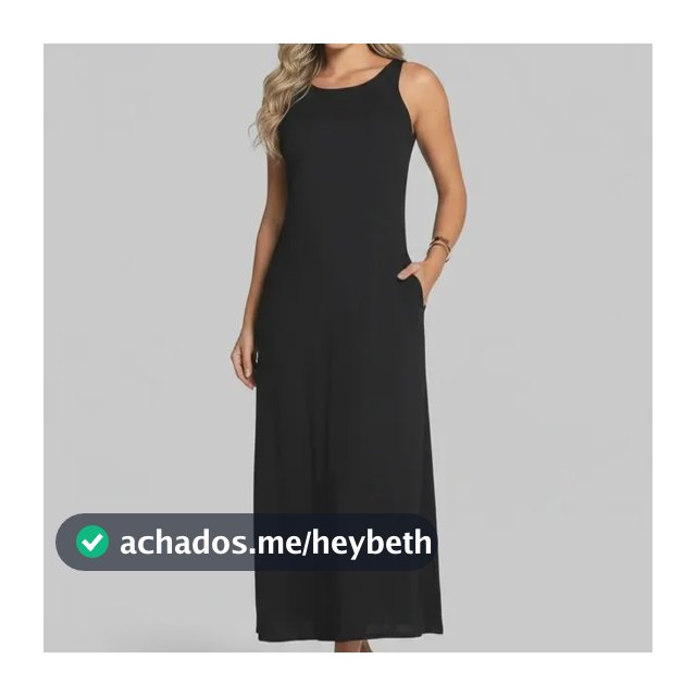 Vestido Longo Feminino Elegante Soltinho Com Bolsos