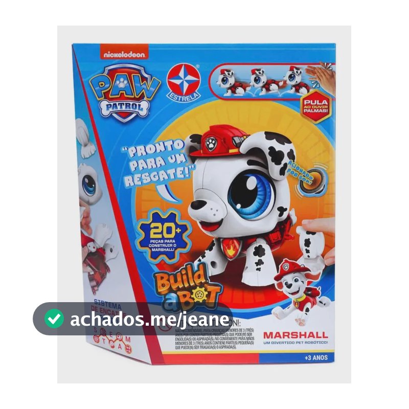 Build A Bot - Patrulha Canina Marshall - Brinquedos Estrela Marshall
