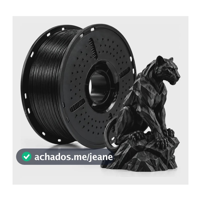 Sufilanex Filamento Pla Silk 1.75mm 1kg Preto Impressora 3d Preto