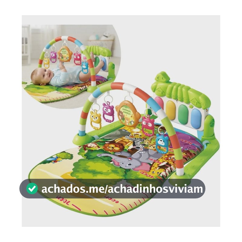 Tapete Atividades Bebe Com Piano Musical Educativo Mobile