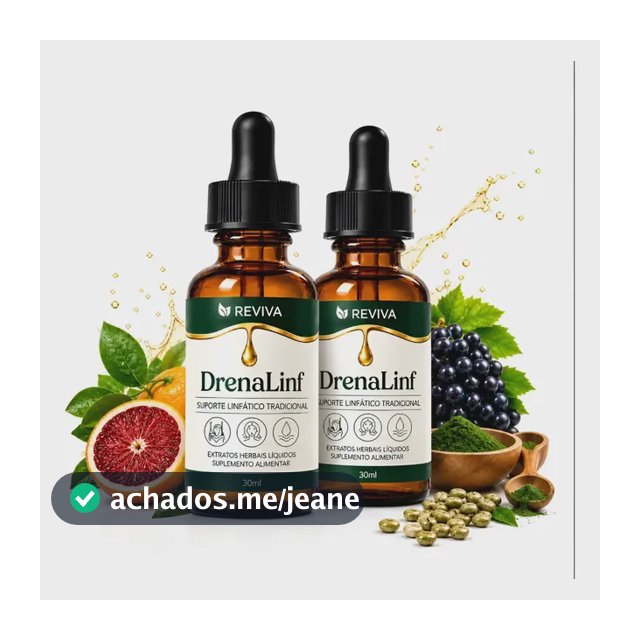 Kit 2 Reviva Drenagem Linfática Em Gotas | Envio Full Mel