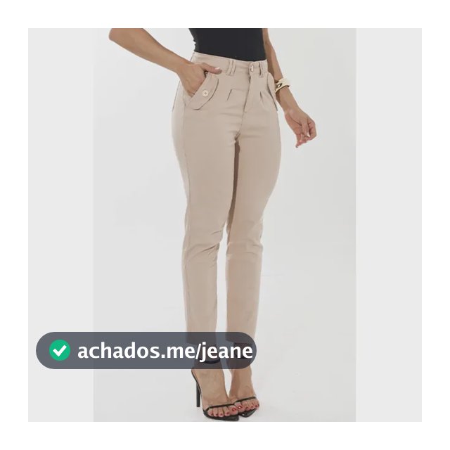 Calça Feminina Mom Modeladora Cós Alto Com Elastano Premium