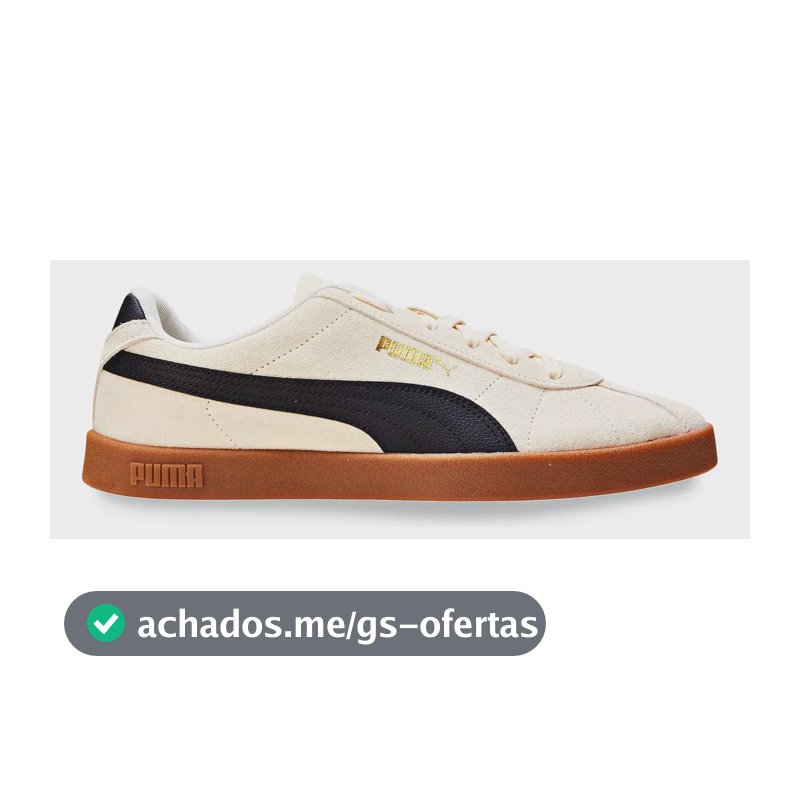Tênis Masculino E Feminino Club Ii Puma Alpine Snow-puma Black-puma Gold Geométrico 39 Br