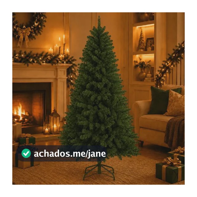 Árvore De Natal Verde Luxo 150 500 Galho - Pé De Ferro DEKASA