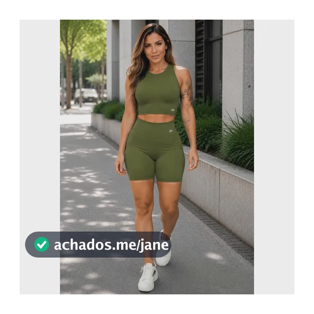 Conjunto Bermuda Feminino Academia Blackout Zero Transparenc